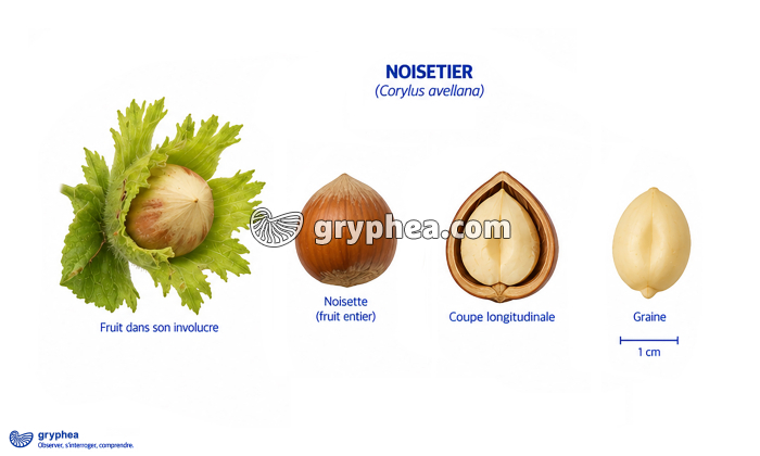 Fruit du Noisetier (noisette) - gryphea.com